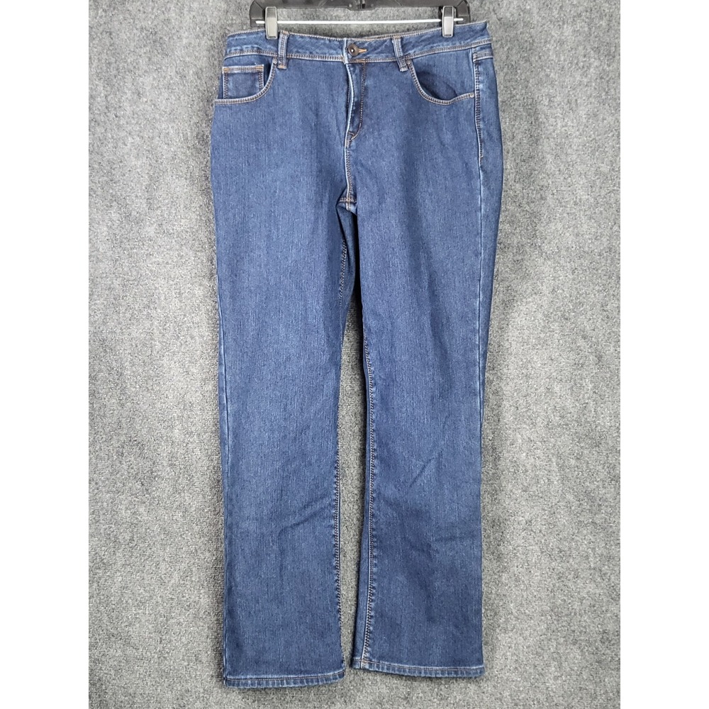 Natural Reflections Comfort Stretch Denim Jeans Womens Size 12 Blue Insulated